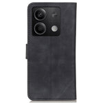 KHAZNEH For Xiaomi Redmi Note 13 5G Case Retro PU Leather Smart Phone Stand Cover