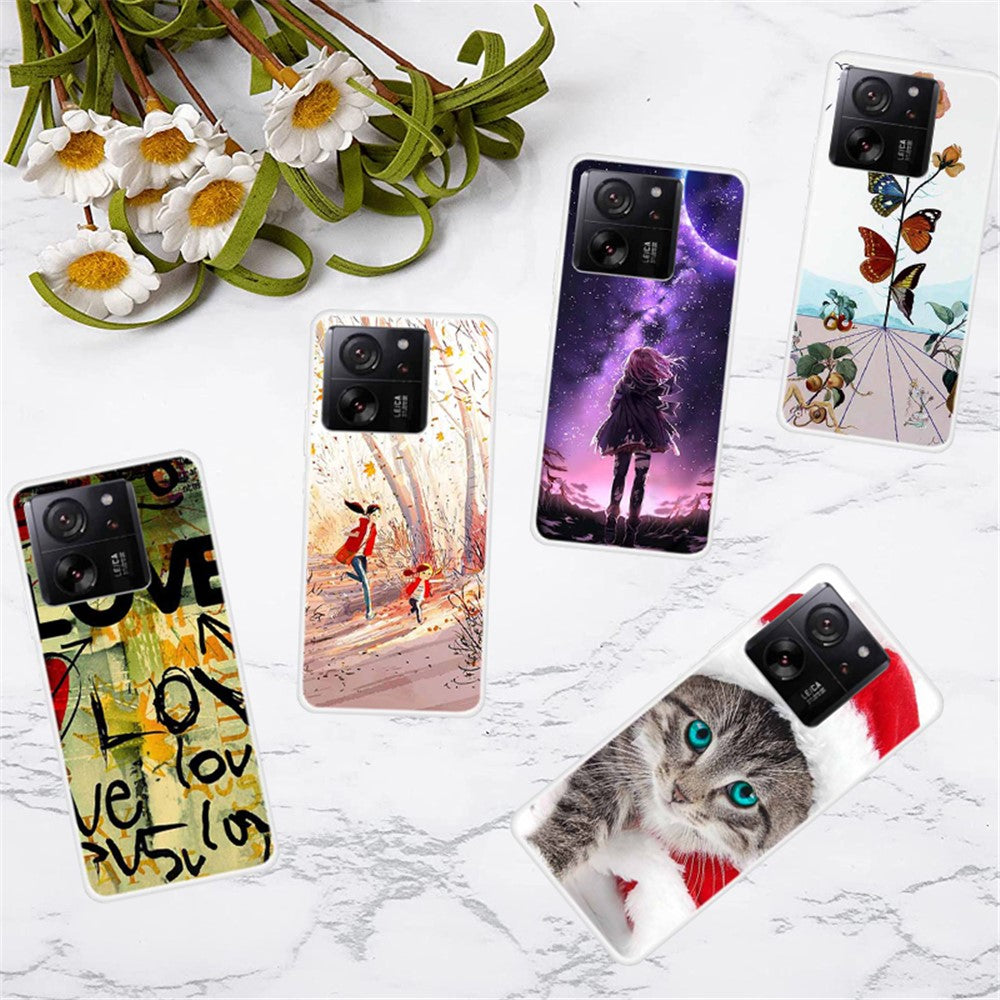 For Xiaomi 13T  /  13T Pro  /  Redmi K60 Ultra TPU Case Pattern Printing Phone Protective Cover