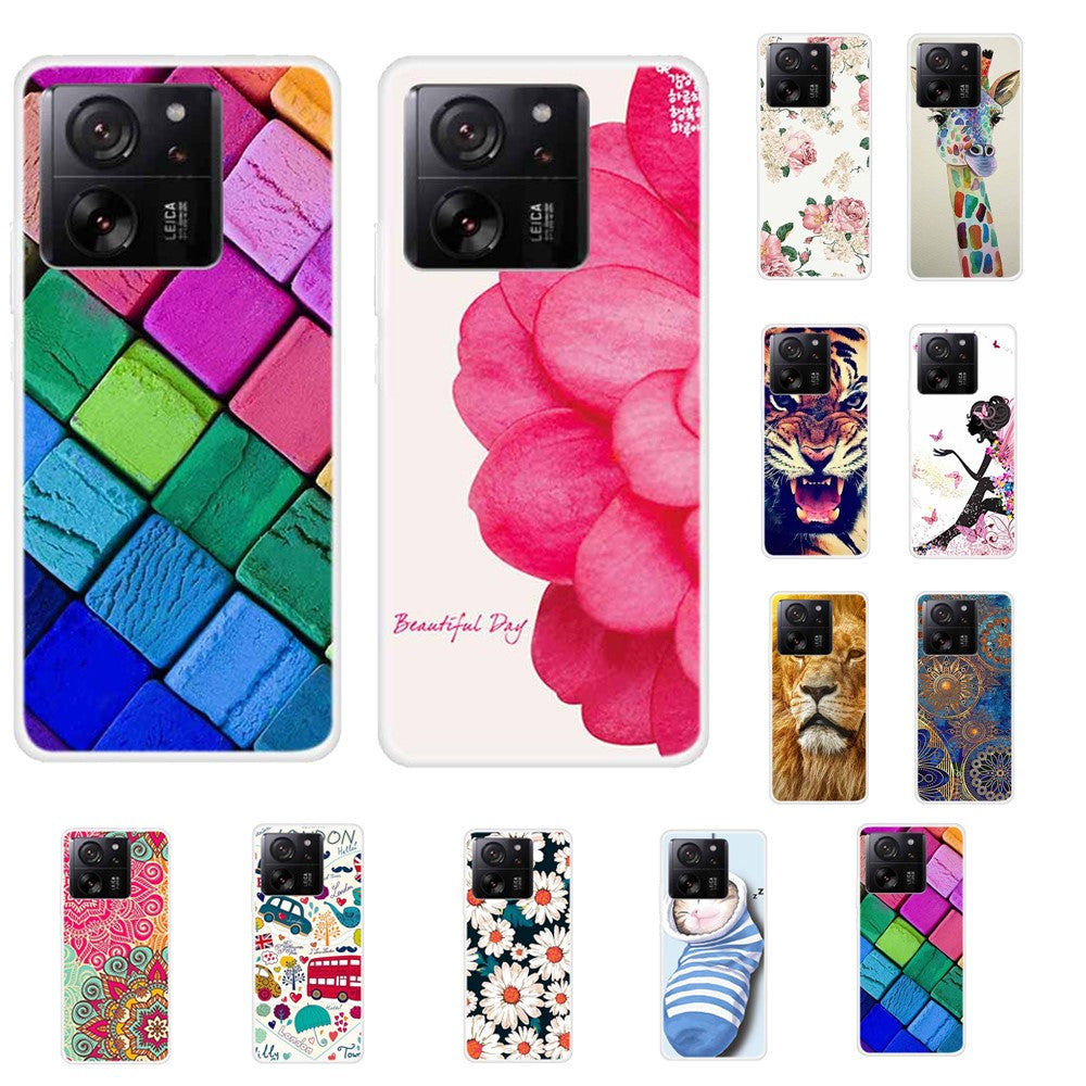 For Xiaomi Redmi K60 Ultra  /  13T  /  13T Pro TPU Case Pattern Printing Phone Back Cover