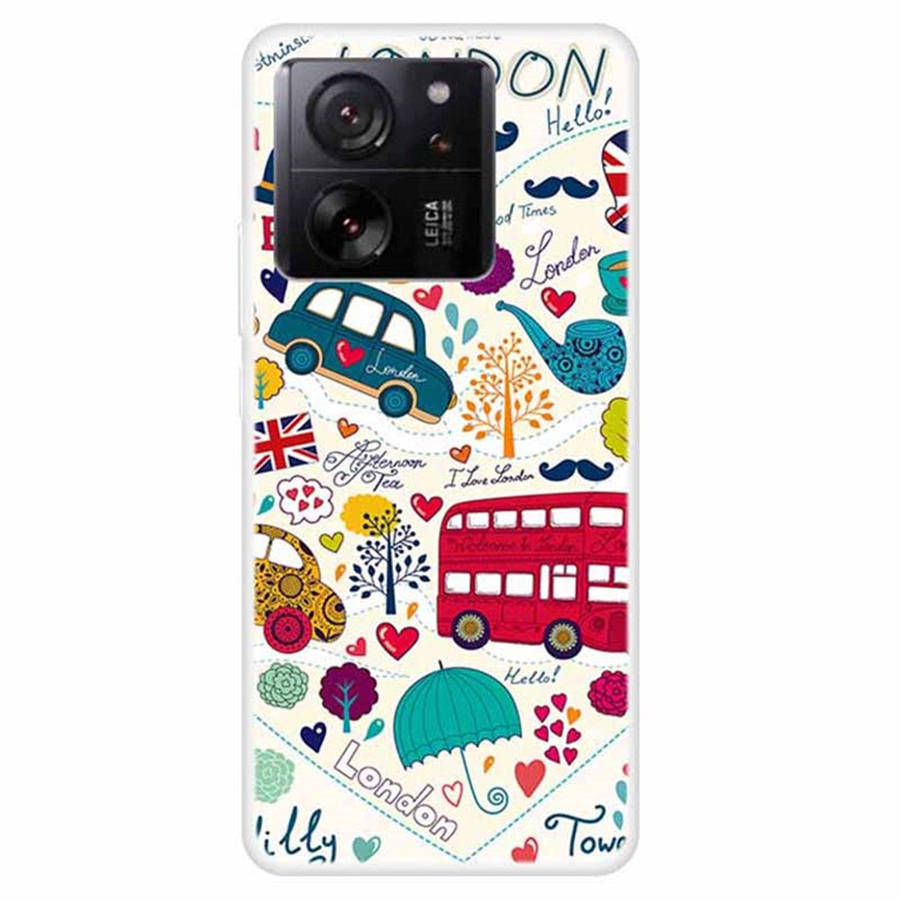 For Xiaomi Redmi K60 Ultra  /  13T  /  13T Pro TPU Case Pattern Printing Phone Back Cover