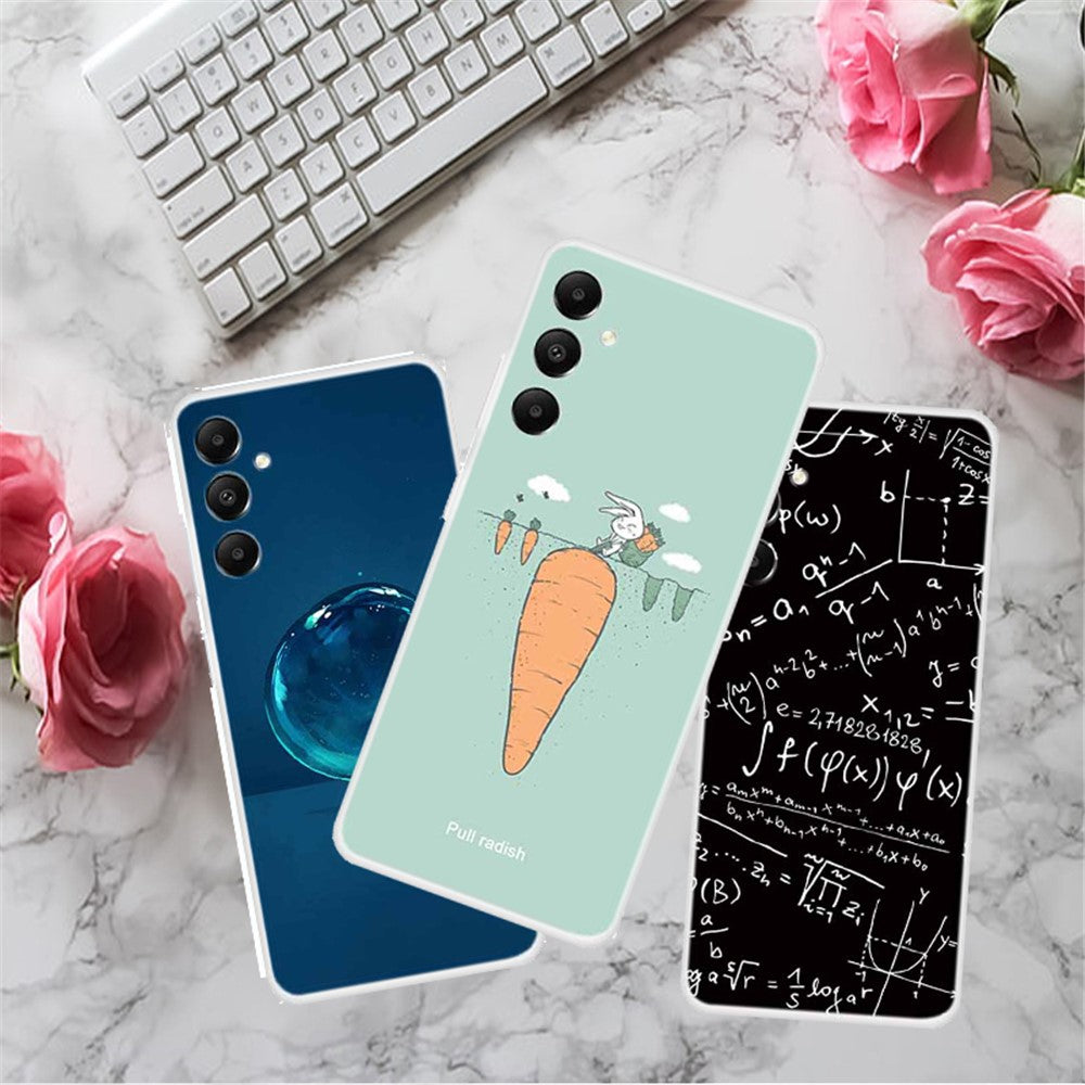 For Samsung Galaxy A05s 4G Back Case Drop-proof TPU Cell Phone Cover with Pattern Printing