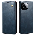For Xiaomi Redmi K70E 5G / Poco X6 Pro 5G Leather Case Wallet Waxy Crazy Horse Texture Stand Cover