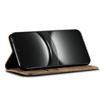 Huawei Nova 12 Pro 5G / Nova 12 Ultra 5G-cover med kortholder, pung, denimstof, PU-læder og stativ