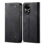 Huawei Nova 12 Pro 5G / Nova 12 Ultra 5G-cover med kortholder, pung, denimstof, PU-læder og stativ