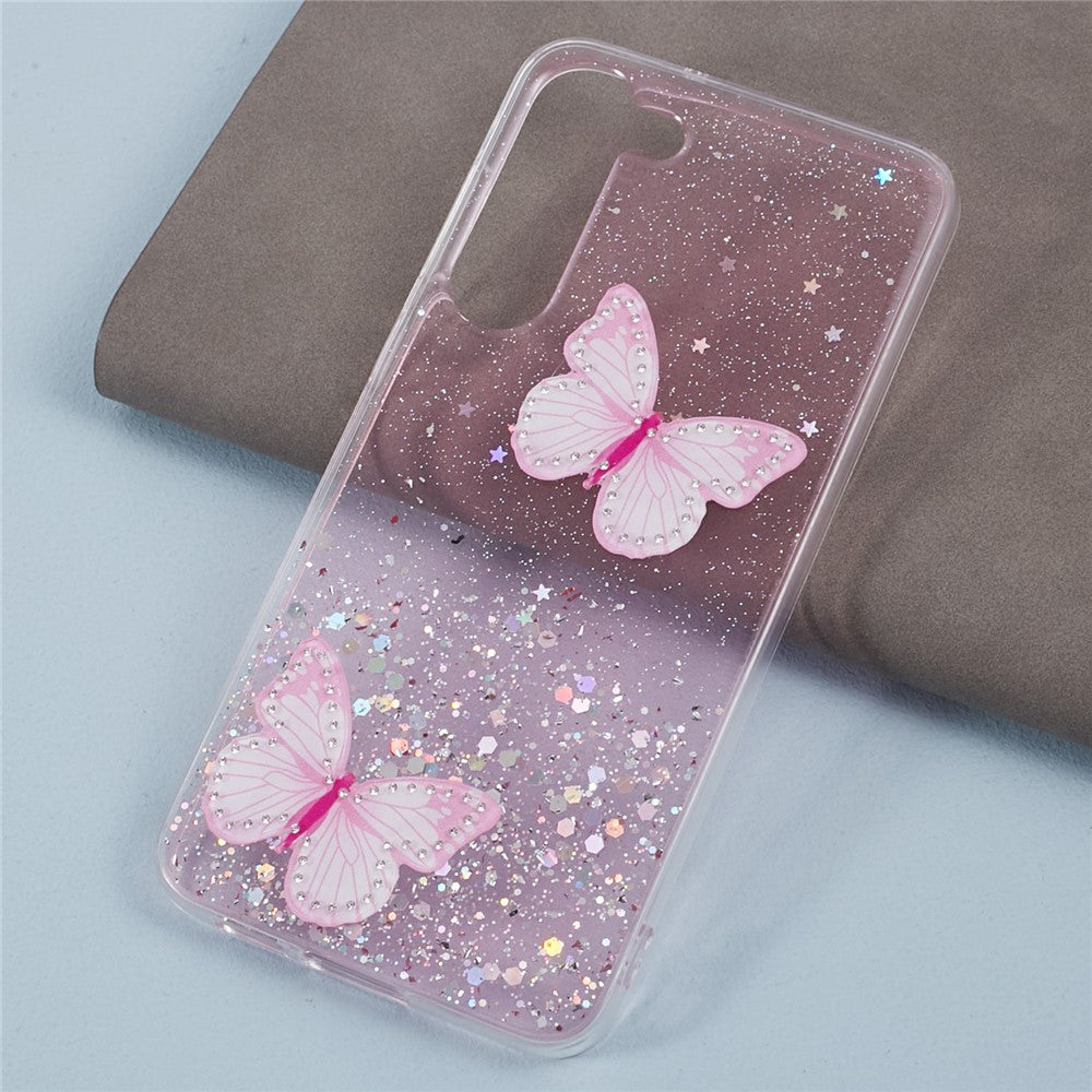AW-serien för Samsung Galaxy S24+ skal stort bakre linshål TPU+PVC-skyddsfodral