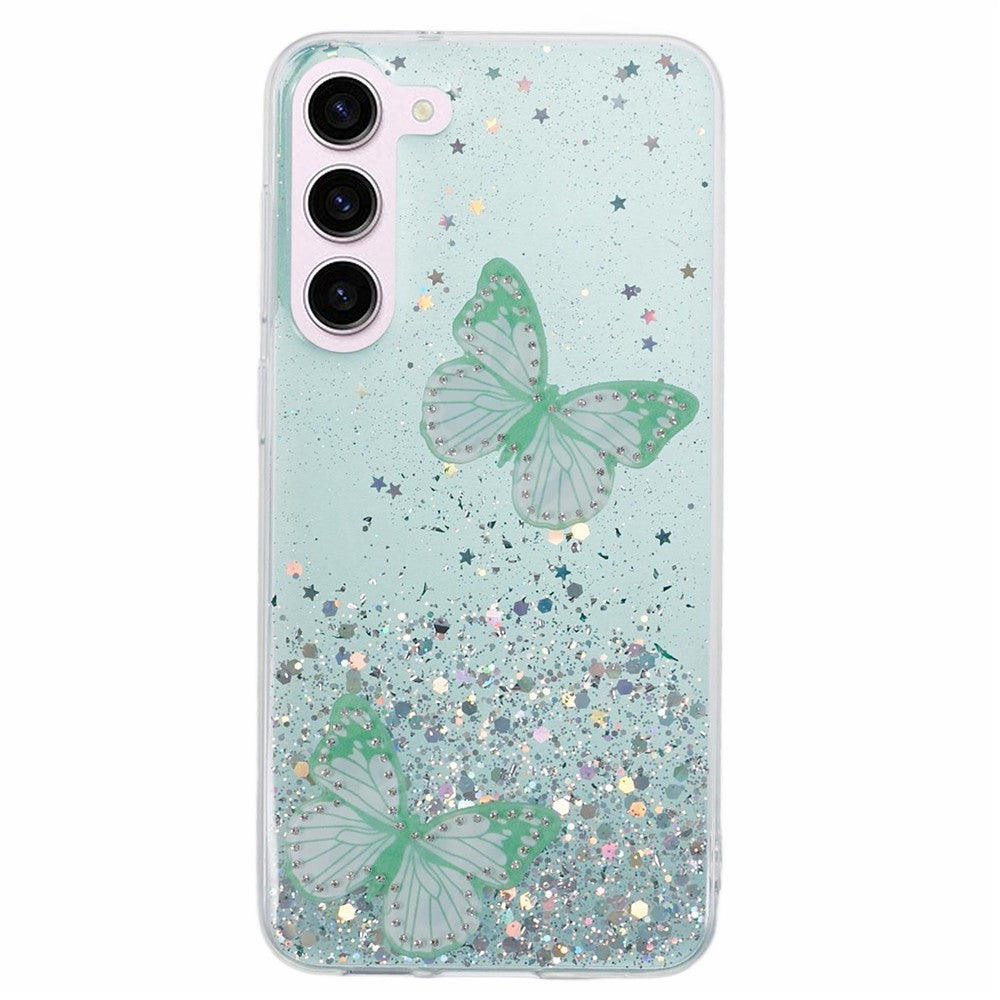 AW-serien för Samsung Galaxy S24+ skal stort bakre linshål TPU+PVC-skyddsfodral