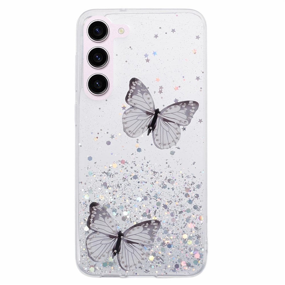 AW-serien för Samsung Galaxy S24+ skal stort bakre linshål TPU+PVC-skyddsfodral