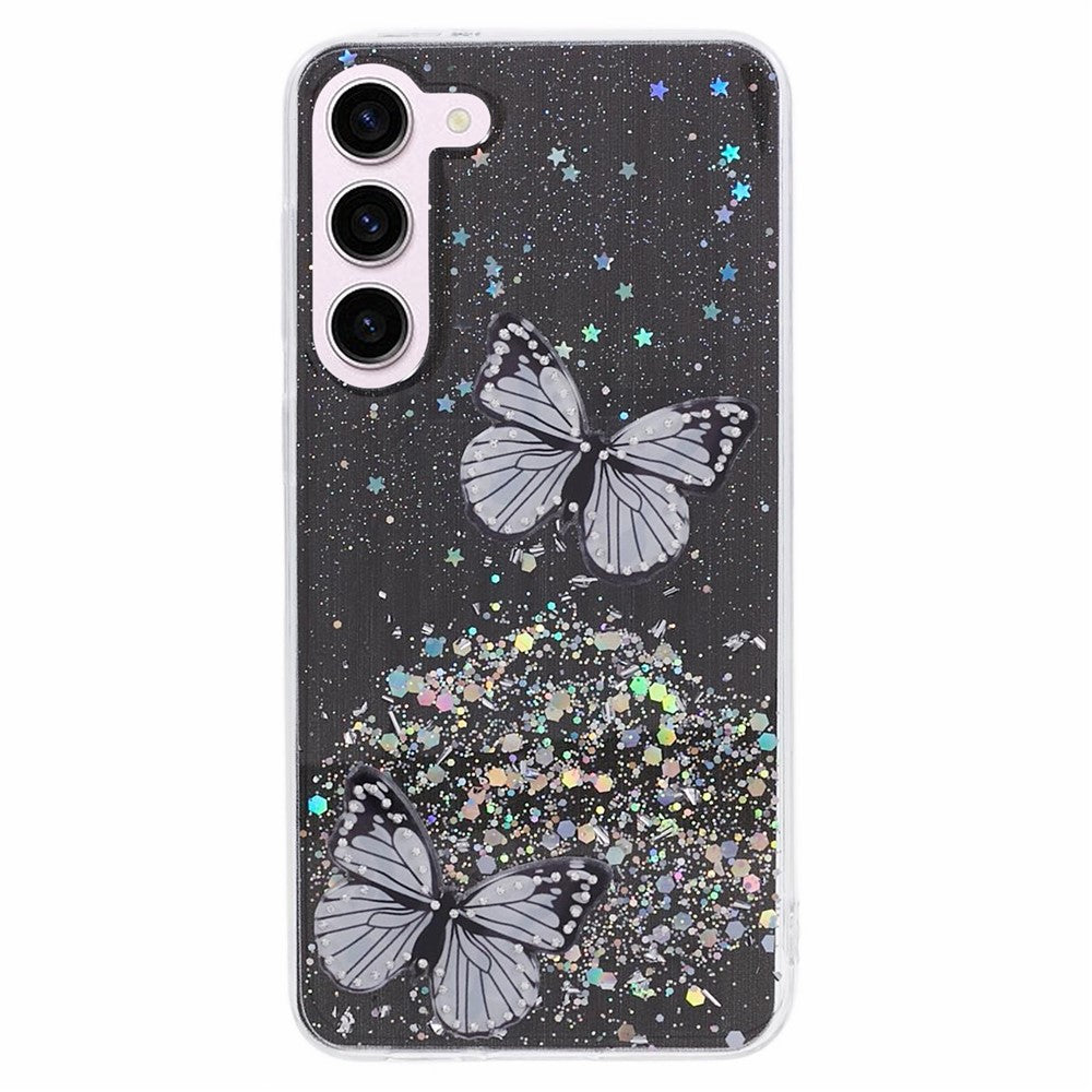 AW-serien för Samsung Galaxy S24+ skal stort bakre linshål TPU+PVC-skyddsfodral