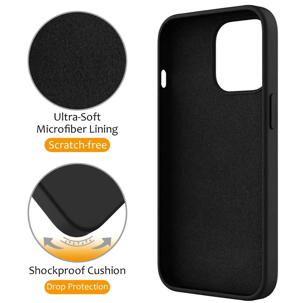 Magnetiskt skal för iPhone 13 Pro Max, ringstativ, PC + silikonmobilskal