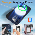 For iPhone 15 Pro Magnetic Case Ring Kickstand Anti-drop Phone Cover