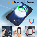 For iPhone 14 Plus Kickstand Case PC + Silicone Phone Cover Compatible with MagSafe