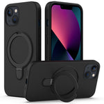 For iPhone 14 Magnetic Case Ring Holder Kickstand Cover Compatible with MagSafe