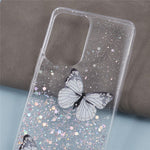 AW Series Case for Samsung Galaxy A23 5G (Global Version) / A23 4G Shell Sparkle Epoxy Butterfly Decor Big Rear Lens Hole Phone Cover