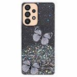 AW Series Case for Samsung Galaxy A23 5G (Global Version) / A23 4G Shell Sparkle Epoxy Butterfly Decor Big Rear Lens Hole Phone Cover