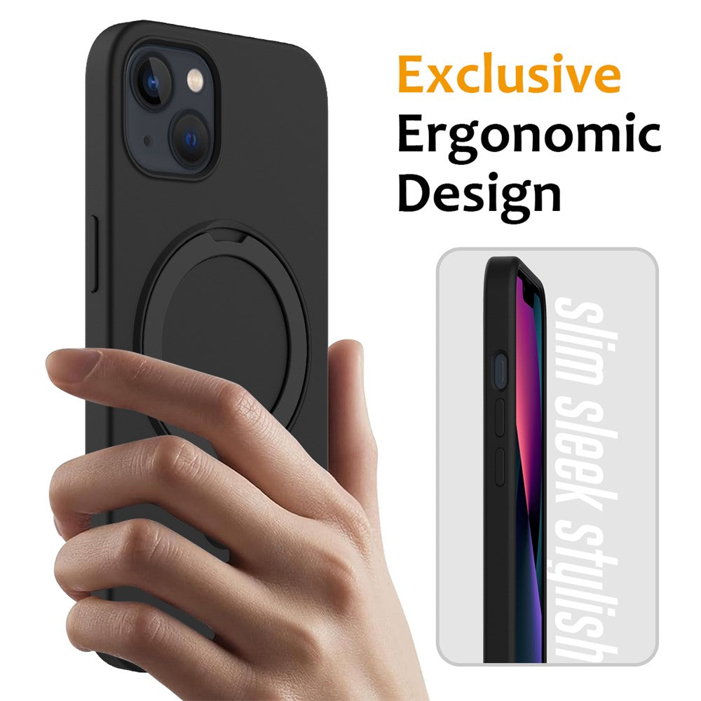For iPhone 15 Plus Magnetic Case Compatible with MagSafe Phone Kickstand Cover