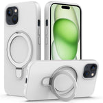 For iPhone 15 Plus Magnetic Case Compatible with MagSafe Phone Kickstand Cover
