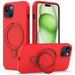 For iPhone 15 Plus Magnetic Case Compatible with MagSafe Phone Kickstand Cover