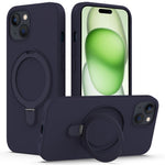 For iPhone 15 Plus Magnetic Case Compatible with MagSafe Phone Kickstand Cover