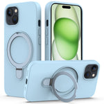 For iPhone 15 Plus Magnetic Case Compatible with MagSafe Phone Kickstand Cover