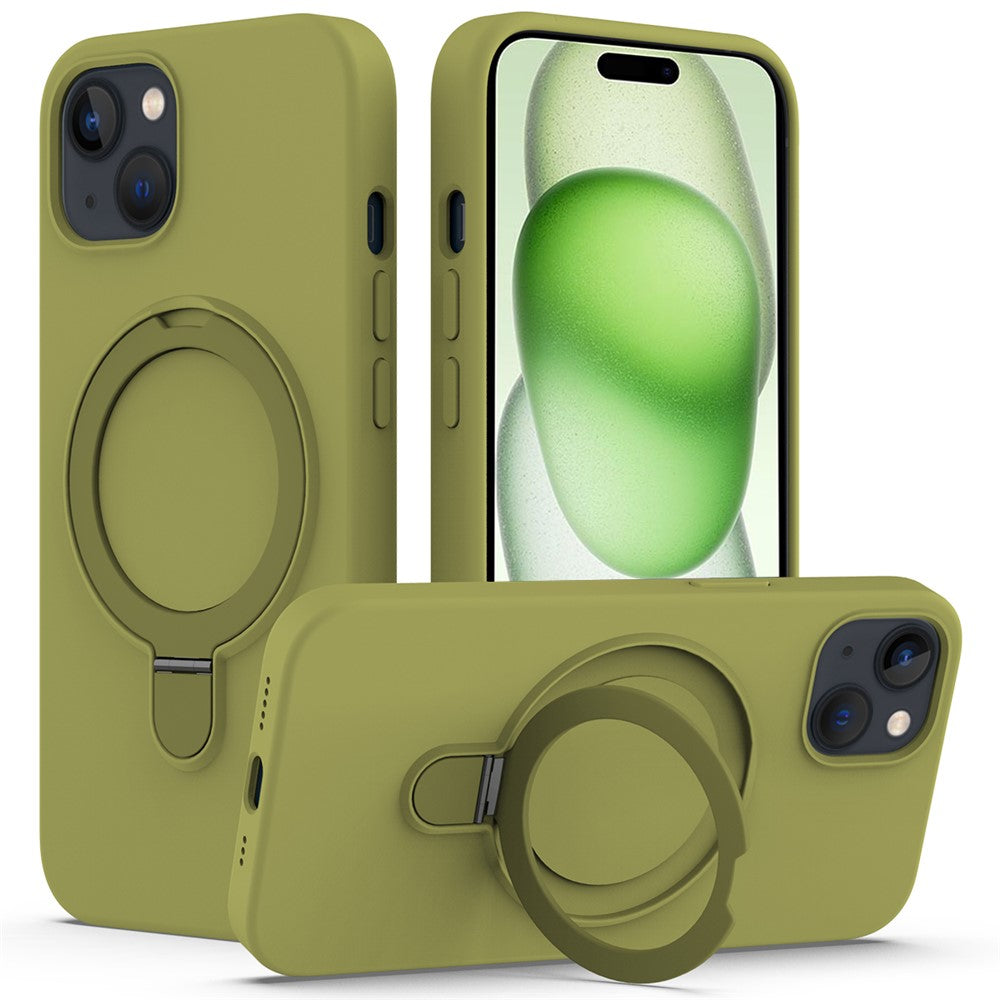 For iPhone 15 Plus Magnetic Case Compatible with MagSafe Phone Kickstand Cover