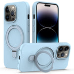 Til iPhone 14 Pro Max Kickstand Cover PC + Silikone Cover Kompatibel med MagSafe
