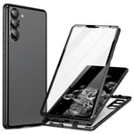 For Samsung Galaxy S24+ Case HD Clear Double Sides Tempered Glass Back Phone Cover