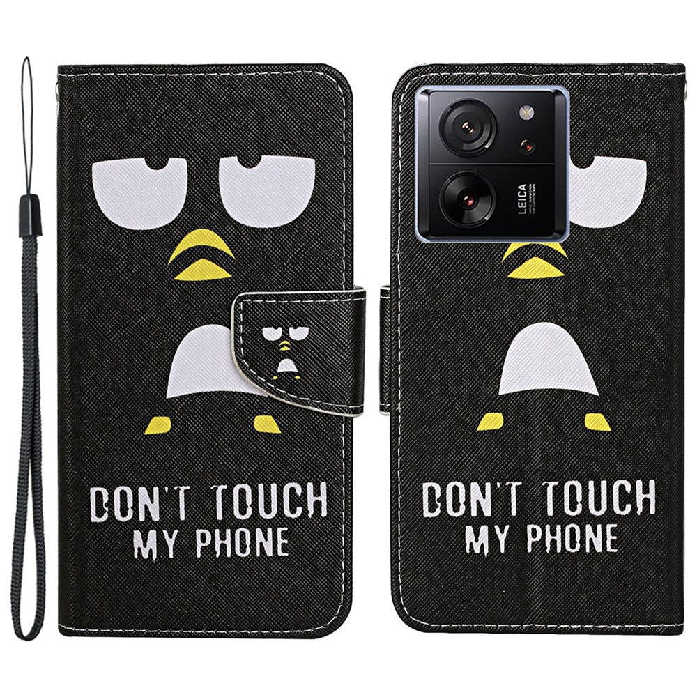 For Xiaomi 13T / 13T Pro / Redmi K60 Ultra Cell Phone Case PU Leather Cross Texture Stand Cover