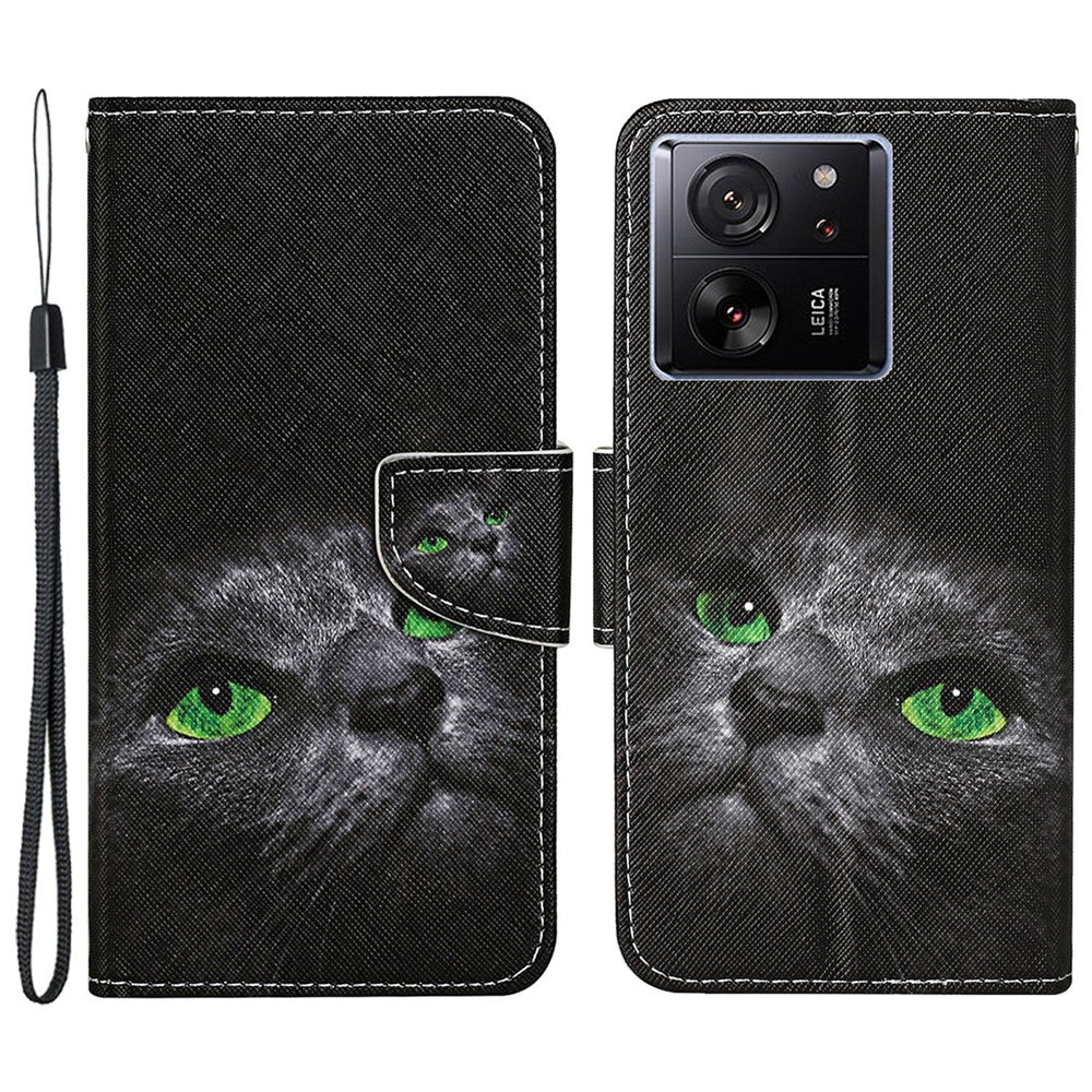 For Xiaomi 13T / 13T Pro / Redmi K60 Ultra Cell Phone Case PU Leather Cross Texture Stand Cover