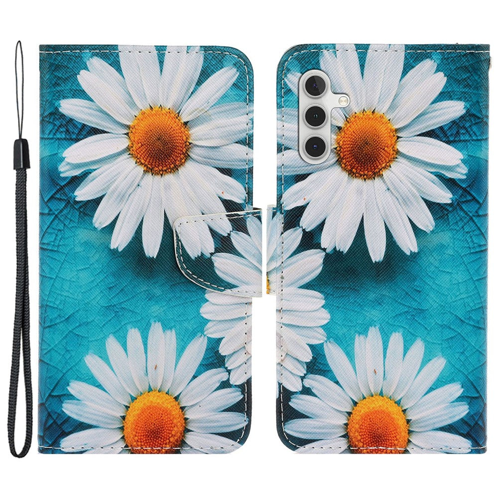 For Samsung Galaxy S25 / S24 Case PU Leather Pattern Printing Wallet Stand Phone Cover