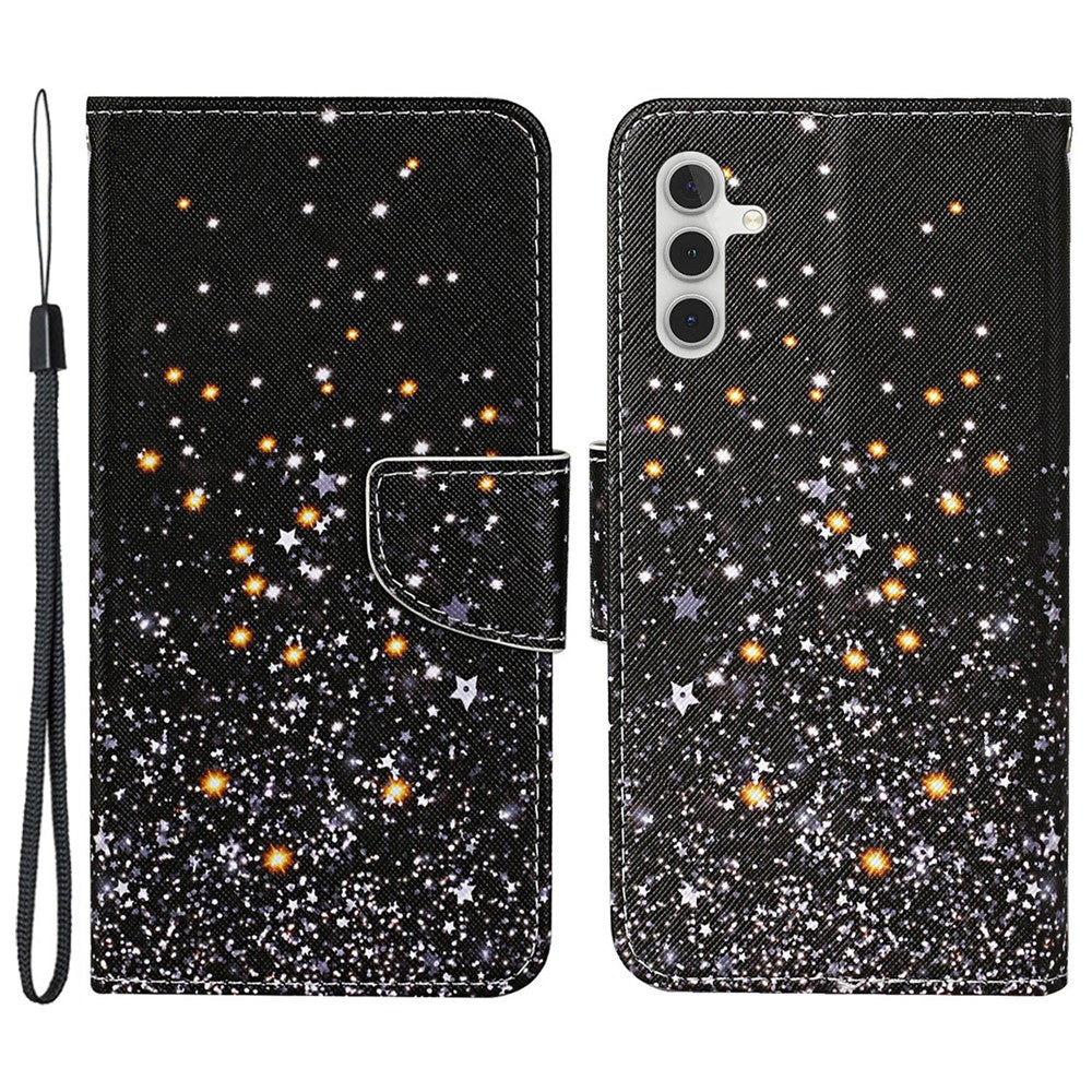 For Samsung Galaxy S25 / S24 Case PU Leather Pattern Printing Wallet Stand Phone Cover