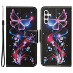 For Samsung Galaxy S25 / S24 Case PU Leather Pattern Printing Wallet Stand Phone Cover