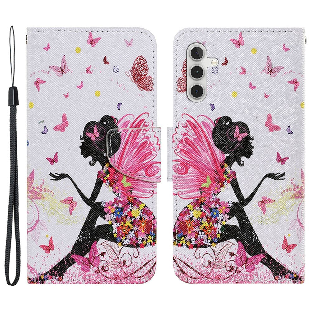 For Samsung Galaxy S25 / S24 Case PU Leather Pattern Printing Wallet Stand Phone Cover