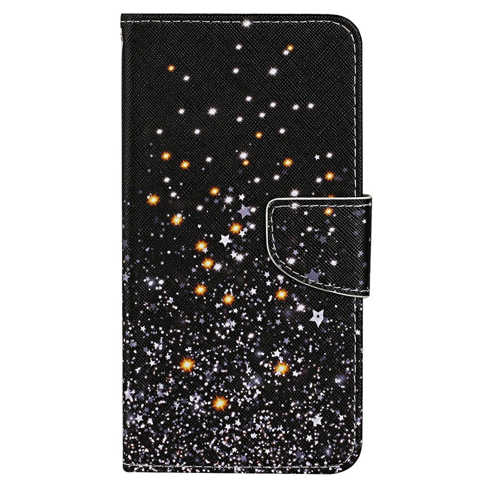 Til Samsung Galaxy A15 5G Cover PU Læder Mønsterprint Tegnebog Telefoncover med Rem