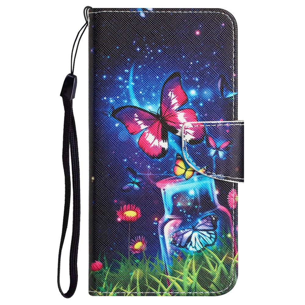 Til Samsung Galaxy A15 5G Etui Læder Pung Cover med Mønstertryk
