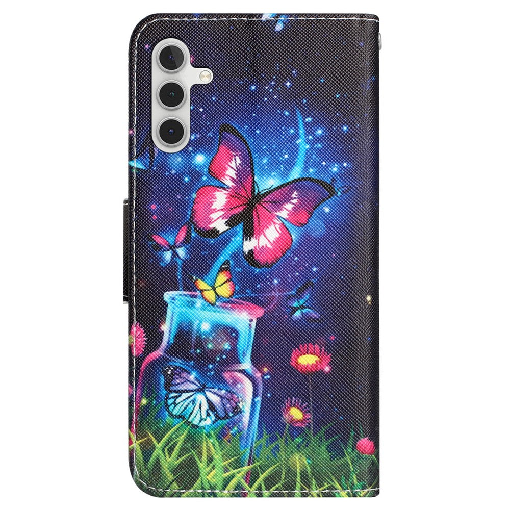 Til Samsung Galaxy A15 5G Etui Læder Pung Cover med Mønstertryk