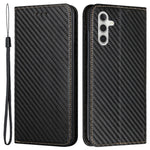 For Samsung Galaxy A15 5G Wallet Case Carbon Fiber Texture Leather Phone Cover