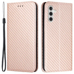 For Samsung Galaxy A15 5G Wallet Case Carbon Fiber Texture Leather Phone Cover