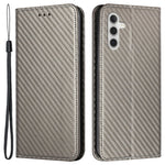 For Samsung Galaxy A15 5G Wallet Case Carbon Fiber Texture Leather Phone Cover