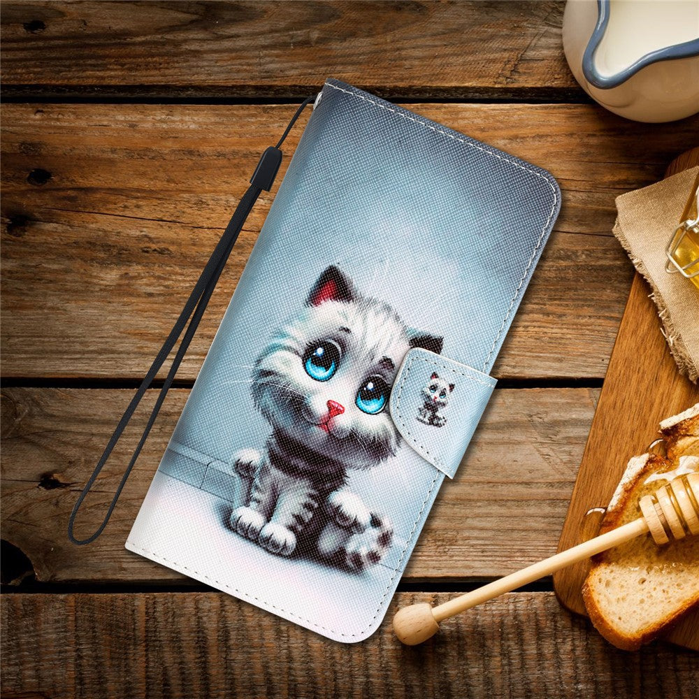 For Samsung Galaxy S24+ Case PU Leather Pattern Printing Stand Cover