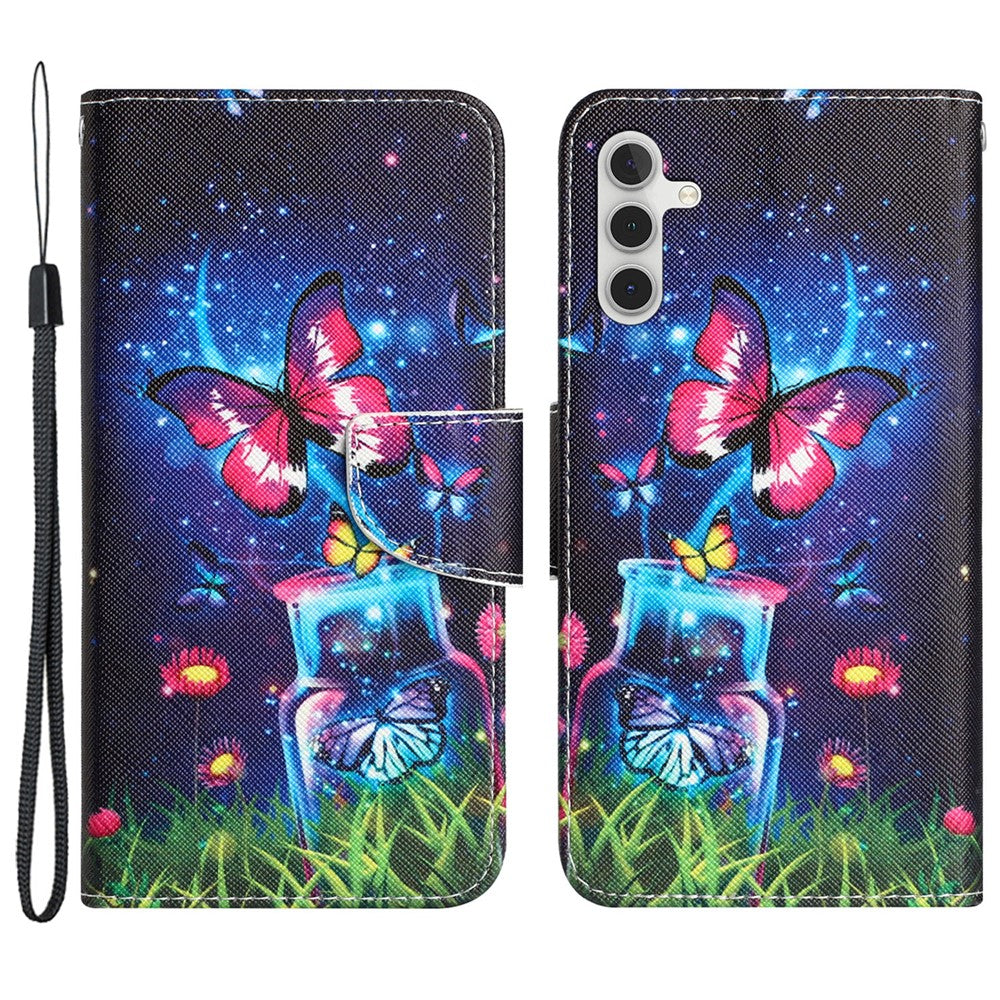 For Samsung Galaxy S24+ Case PU Leather Pattern Printing Stand Cover