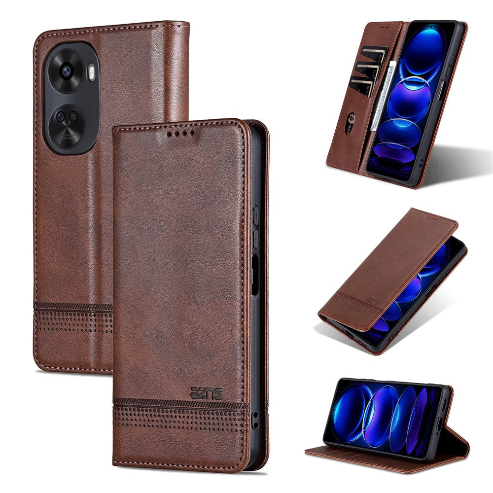 AZNS For Huawei nova 11 SE / nova 12 SE 4G Case Cowhide Texture Leather Wallet Phone Cover