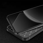 Xiaomi Redmi K70E 5G / Poco X6 Pro 5G TPU-mobilskal Kolfibertextur Fingeravtrycksskyddande fodral