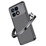 Xiaomi Redmi K70E 5G / Poco X6 Pro 5G TPU-mobilskal Kolfibertextur Fingeravtrycksskyddande fodral