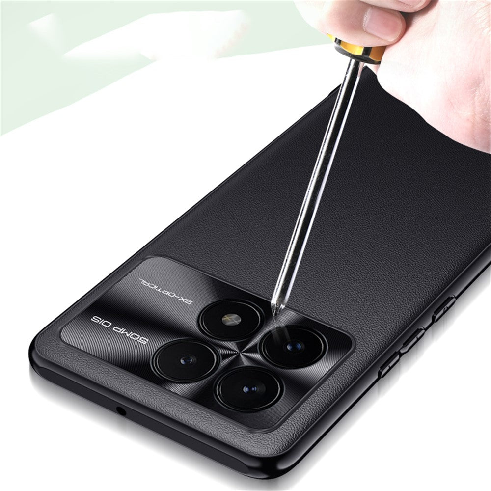 For Xiaomi Redmi K70E 5G / Poco X6 Pro 5G Phone Case Metal Lens Frame Impact Absorption Cover