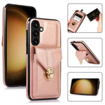 For Samsung Galaxy A15 5G Case Phone Pouch Shoulder Bag Card Holder PU Leather+TPU Cover