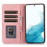 Stand Wallet Cover for Samsung Galaxy A25 5G (Global) (161.0 x 76.5 x 8.3mm) Case Leather Magnetic Phone Shell