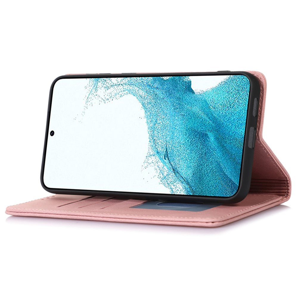 Stand Wallet Cover for Samsung Galaxy A25 5G (Global) (161.0 x 76.5 x 8.3mm) Case Leather Magnetic Phone Shell