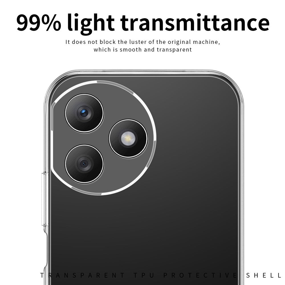 MOFI For Honor X50i+ 5G Anti-Scratch Cover TPU Phone Shell Clear Phone Case