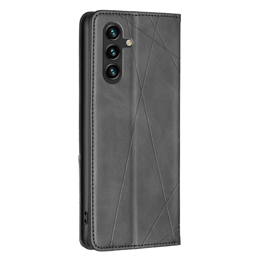 For Samsung Galaxy A55 5G Case Anti-Scratch Card Holder Magnetic PU Leather Cover
