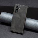 For Samsung Galaxy A55 5G Case Anti-Scratch Card Holder Magnetic PU Leather Cover